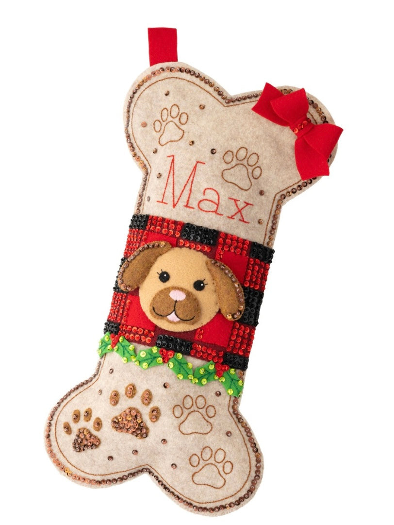 Doggy Treat Bucilla Christmas Stocking