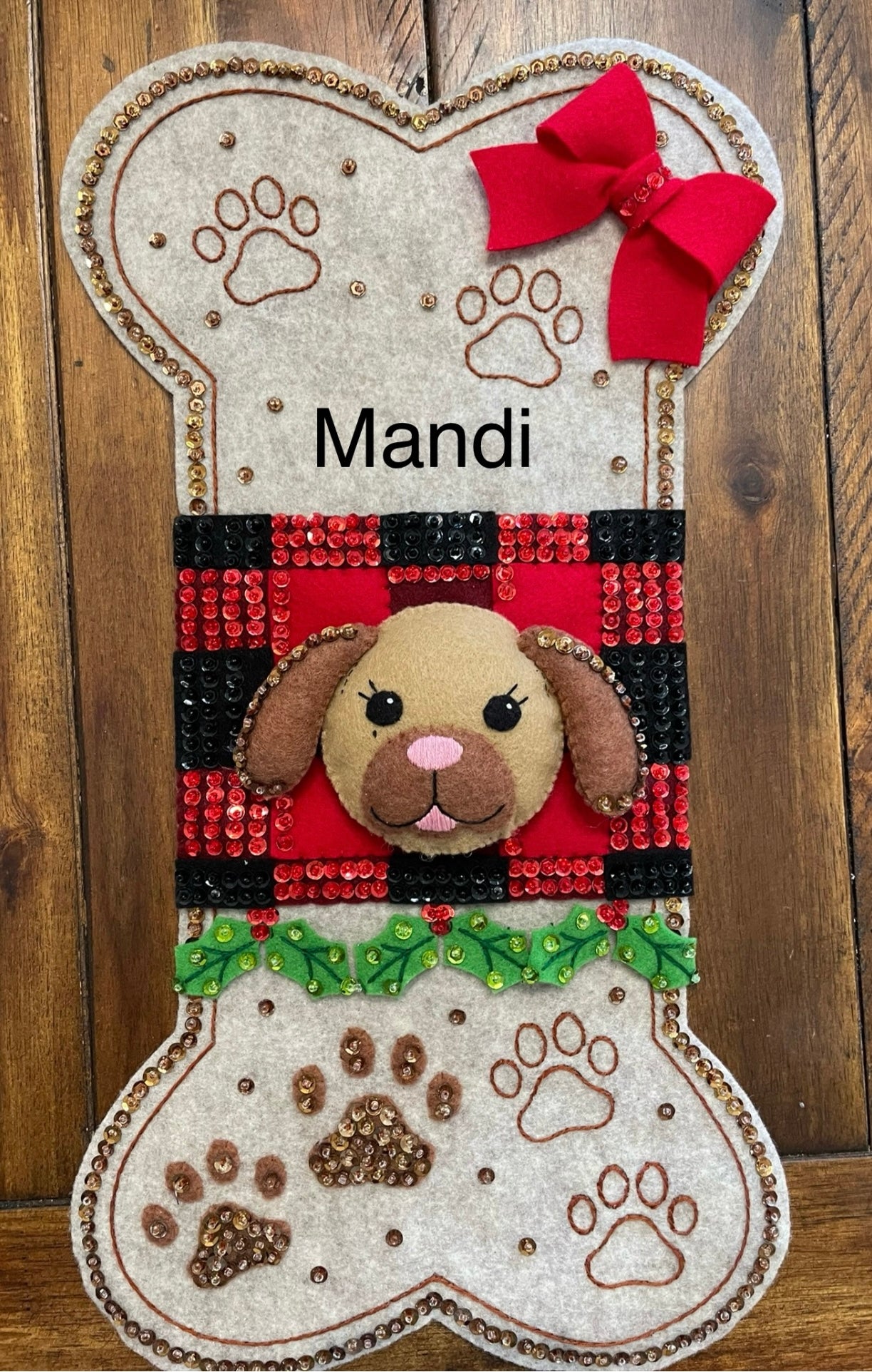 Doggy Treat Bucilla Christmas Stocking