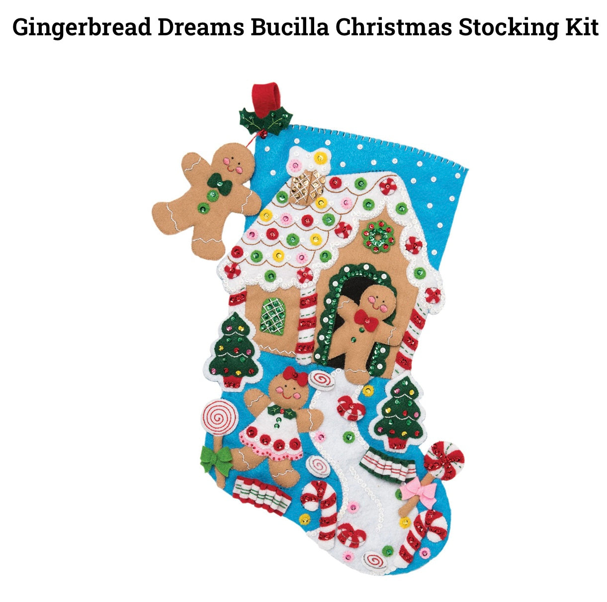 Gingerbread Dreams Christmas Stocking