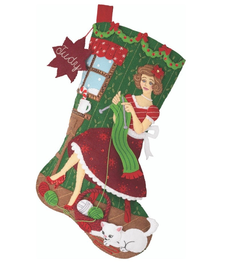 Holiday Knitting Bucilla Christmas Stocking