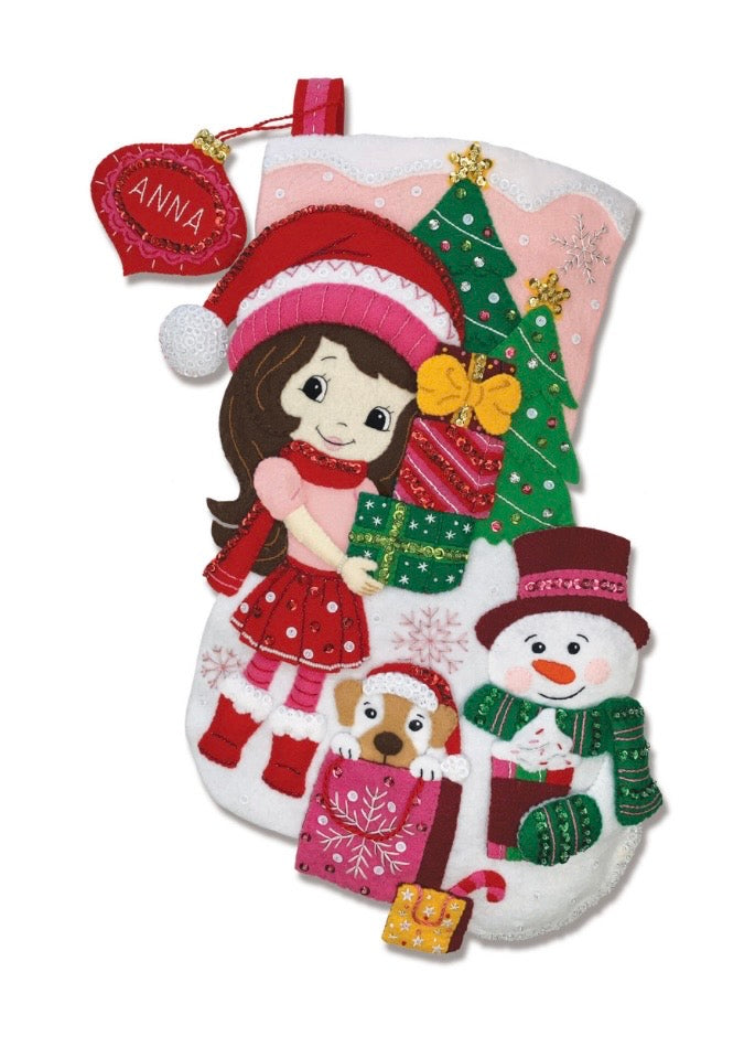 Little Miss Christmas Stocking